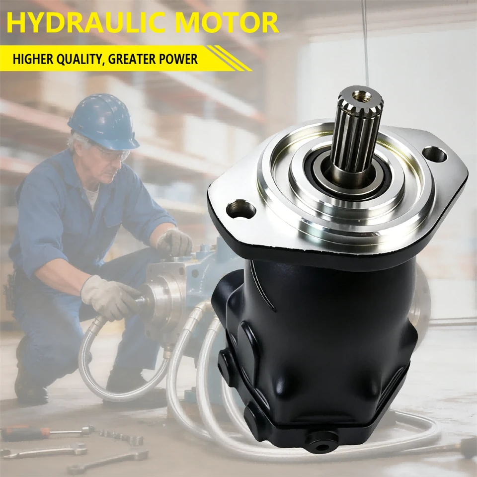 Hydraulic Piston Motor 4166813 17T Spline Shaft For Compact Equipment Travel Drive, Medium Speed High Torque Direct Fit factory