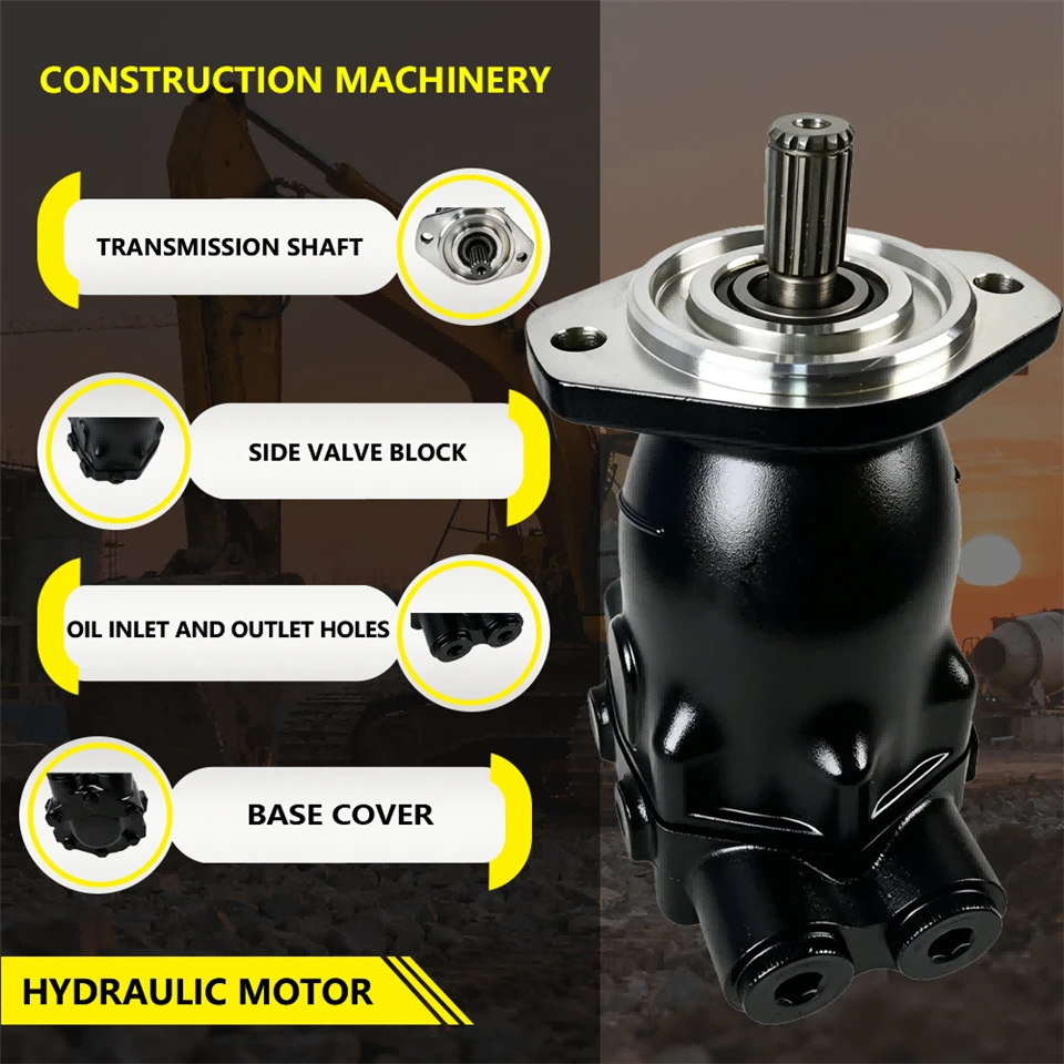 Hydraulic Piston Motor 4166813 17T Spline Shaft For Compact Equipment Travel Drive, Medium Speed High Torque Direct Fit suppliers